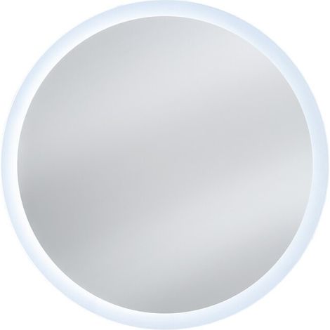 LED-Badezimmerspiegel rund 80 cm rahmenloses Design