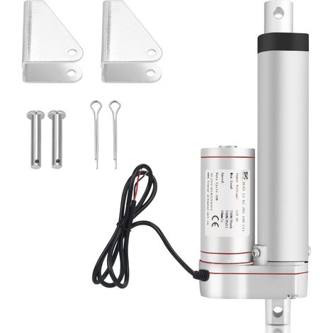 SWANEW Linearmotor Verstellantrieb Elektromotor Linearantrieb Linear Actuator Motor Hubgerüst Linearantriebsmotor 1500N 12V 300mm