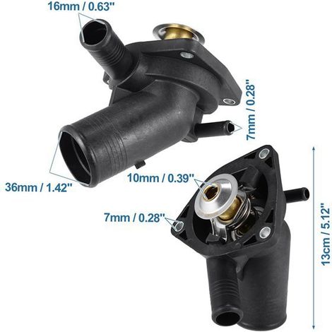 1 color: Black Materials: ABS + Metal Automotive thermostat assembly, thermostat cooler (L) (1/5)