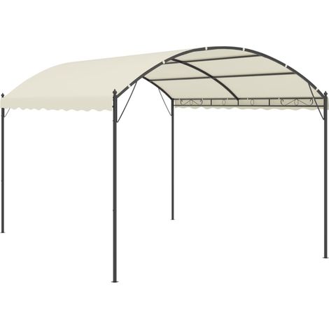 Tonnelle Barnum Style Moderne - Pavillon de Jardin - Tente de réception - Tente Tissu Crème Chic-815759 (1/4)