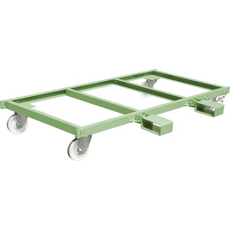 Bauer Langgutseitenwagen LSW 1,3, lackiert, Resedagrün