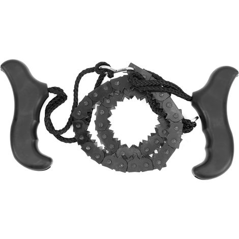 Scie à chaîne portable de poche en ferromanganèse pour extérieur, camping et survie (1/5)
