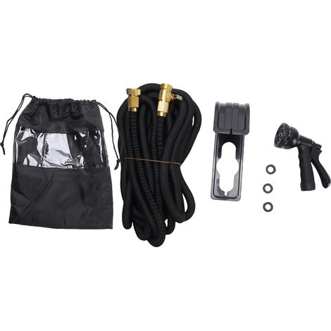 Tubo da giardino estensibile Toivize da 30 m - Alta pressione - ABS - Ugello a 8 getti - Custodia inclusa - Flessibile e resistente per il giardino (1/5)