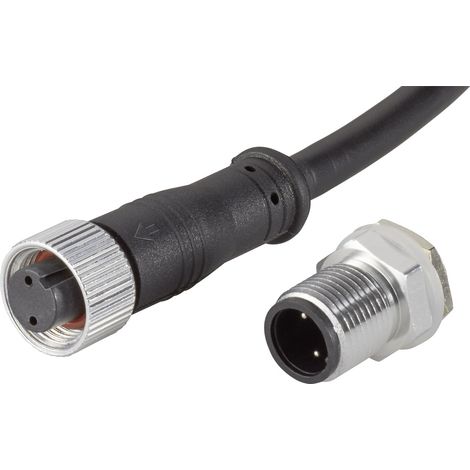 TRU COMPONENTS 1229336 Rundstecker konfektioniert Buchse, gerade, Stecker, Einbau Gesamtpolzahl: 2 (1/5)