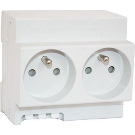Double prise modulaire 16A