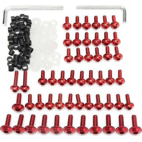 Kit de boulons de carénage de moto 158 pièces, clips de fixation vis vis de carrosserie de moto (1/5)