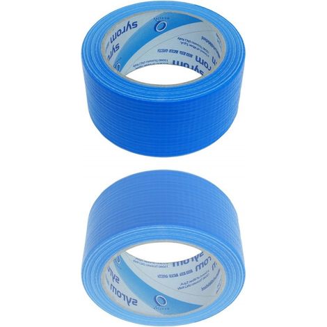 Trade Shop - 50 Mm X 25 M Cinta De Lona Americana Azul Fuerte Sella Reparaciones Paquetes -