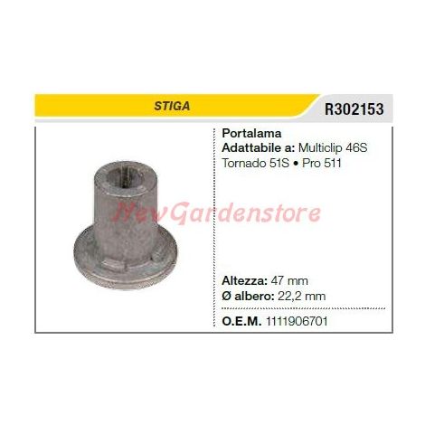 Adaptateur lame stiga - 50206