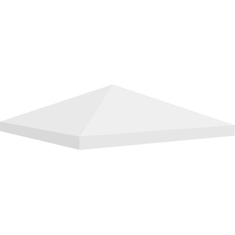 Telo di copertura superiore per gazebo 3x3 mt. Copertura di ricambio in trama Oxford rivestita in PVC. Impermeabile e resistente ai raggi UV. Colore bianco