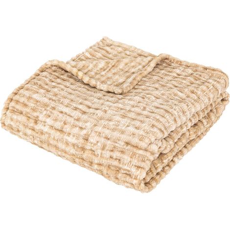 Plaid Flanelle en relief 125 x 150 cm - Atmosphera (1/5)