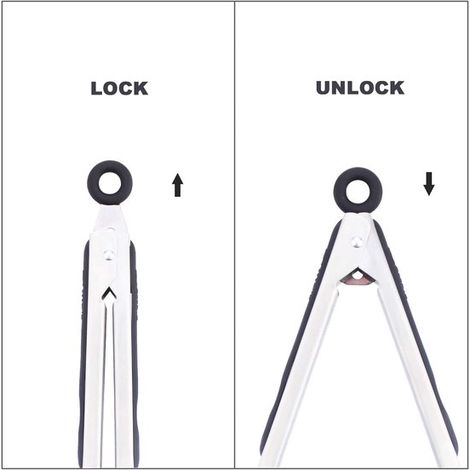 Espátulas para barbacoa de acero inoxidable 304 - Pinzas de cocina para barbacoa antiadherentes, resistentes y duraderas (1/5)