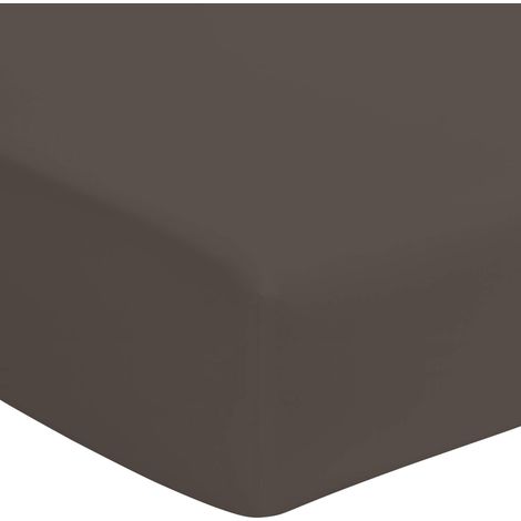 Drap housse zinc 100% coton bonnet 40 cm 160x190 cm (1/2)