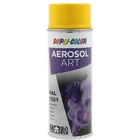Pintura  acrílica  en  spray  Art  amarillo  colza  brillante  RAL  1021  400ml  espray (1/2)