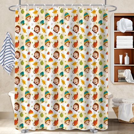 Rideau douche polyester 180x180 déco d‘intérieur housse de baignoire pour salle de bain moderne (1/5)