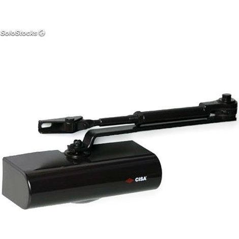 FPLUS cierrapuerta cisa s/ret 68k negro , Cierrapuertas aéreo a piñón y cremallera

Para puertas hasta 68 kg.
Control de cierre sobre todo el recorrido de la puerta. Con válvula de