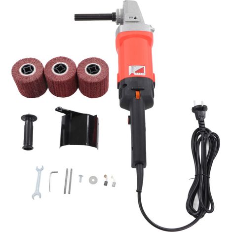 Machine de Polissage de Brunissage 1400W, Machine de Tréfilage à Air Portable avec 3 Roues (Prise UE 220V) (1/5)