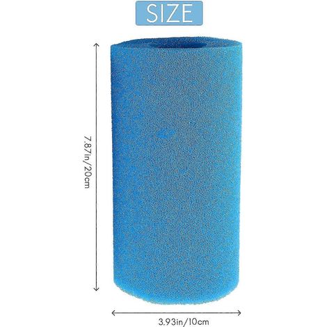 Lot de 6 éponges filtrantes en mousse pour filtre de piscine/aquarium Intex type A, réutilisables et lavables. Accessoires