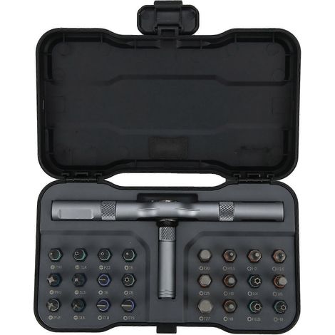 Ratschenschraubendreher-Set 24-in-1 Bit Multifunktions-Reparaturwerkzeug Handbuch Hardware mit Griff RS1