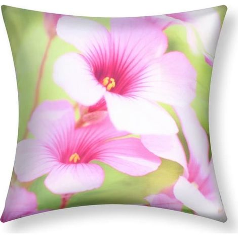 Housses de Coussin - AVIZAR - Hibiscus - 40x40 cm - Multicolore - Facile à entretenir (1/5)