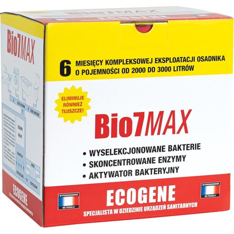Preparazione BIO7 MAX 6 mesi OPERAZIONE DECOMPOSIZIONE DEI GRASSI (6X80G ENTRETIEN, 6X80G GRASSI) per vasche di decantazione