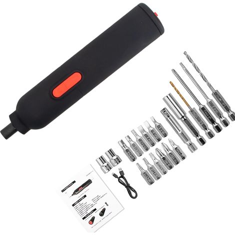 Tournevis sans fil 1300 mAh, petite perceuse électrique, tournevis automatique rechargeable pour meubles, ordinateurs de bureau et de jeux vidéo