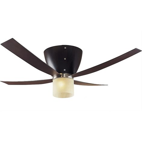 Ventilateur de plafond Valhalla Hêtre Foncé avec Lumière (1/2)