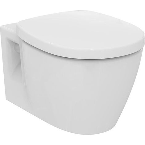 WC suspendu à fond creux CONNECT 360 x 540 x 340 mm, sans rebord de chasse, blanc IDEAL STANDARD