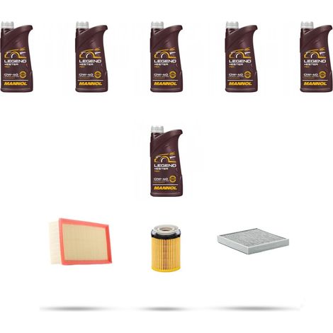 Kit tagliando 3 FILTRI e 6L OLIO compatibile con Mercedes Classe SLC (R172) 180 115kw Dal 2016 (1/4)