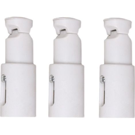 Lot de 3 supports pour radiateur sèche-serviettes, support de fixation pour radiateur, adapté aux radiateurs de salle de bain droits ou courbes (1/3)
