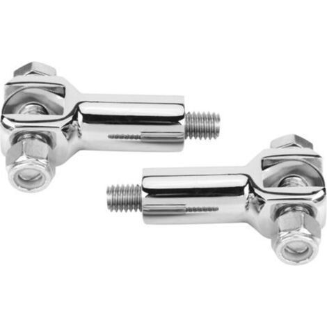 Kit de fixation pour repose-pieds passager (1 paire) pour Softail 2000-2006, argent (1/5)