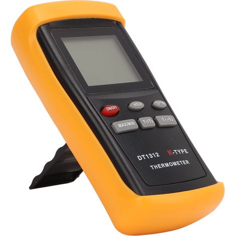 Thermomètre numérique, mesure de haute précision, multifonctionnel, thermomètre industriel à double canal basse consommation (1/5)