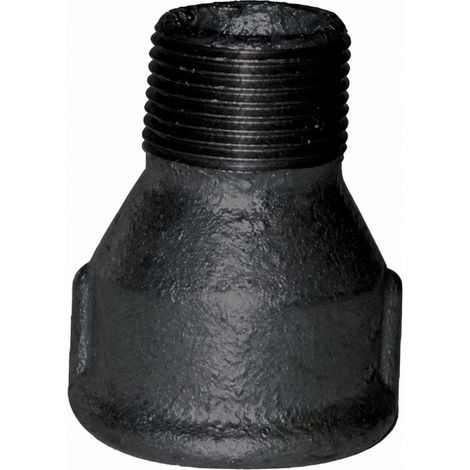 Reduzierte Muffe 33x42 / 15x21, männlich weiblich schwarz