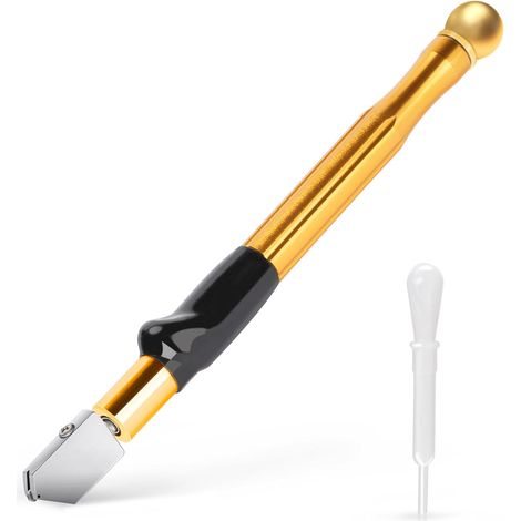 3 12 mm Professionnel Coupe Verre Self oiling cutter, Style Crayon outil coupe verre à pointe en carbure pour miroir en verre épais et mosaïque (1/5)