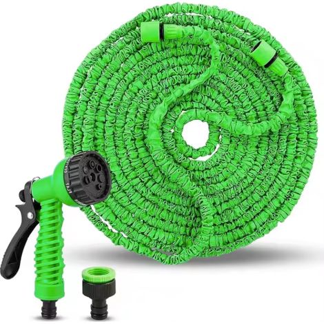 Manguera extensible - (7,5m - 15m - 30m-45m) - Manguera extensible jardin - Manguera extensible riego - Manguera jardin extensible - Manguera flexible (1/5)