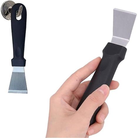 noir Cuisine Pelle, Grattoir  Glace, Grattoir Congelateur, Grattoir De Nettoyage, Pelle  Outils De Nettoyage, Acier Inoxydable Avec Poigne En Plas (1/5)