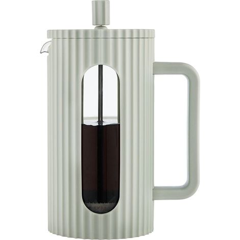 Cafetera/tetera de cristal tipo prensa francesa, 1000 ml, color verde, KLAUSBERG KB-7755 (1/5)