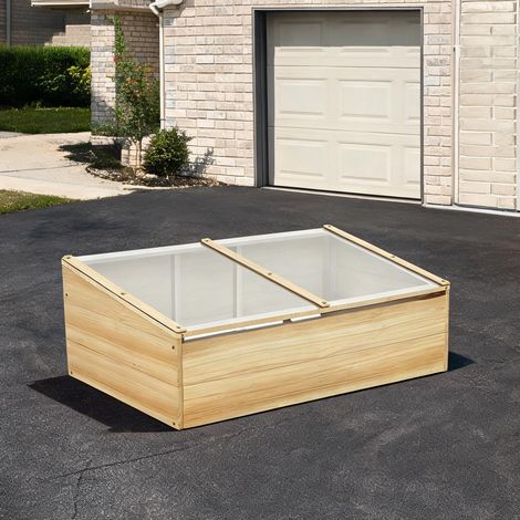 Serre de jardin natur en tanne PC-Platte 100 x 50 x 35 cm (1/5)
