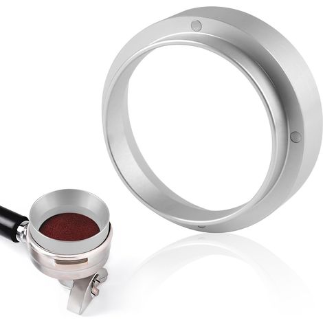 Bague de dosage de café 58 mm - Entonnoir magnétique - Entonnoir à expresso en aluminium - Anneau de dosage pour entonnoir de remplissage - Bol à café - Accessoires - Remplissage précis de poudre de (1/5)