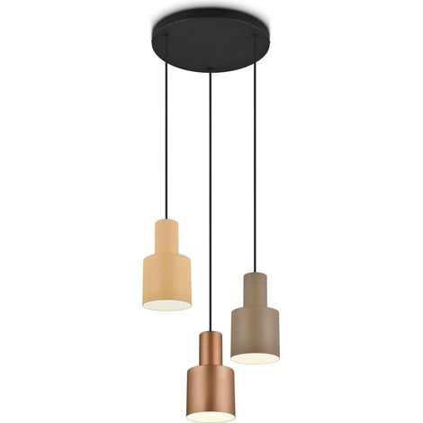 Sourcing Lampada a Sospensione Nera e Beige 150 cm (1/5)