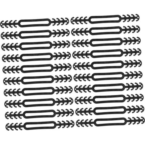 Lot de 20 rallonges de masque et crochets d'oreille — Sangles auriculaires souples et réglables avec grip antidérapant (1/5)