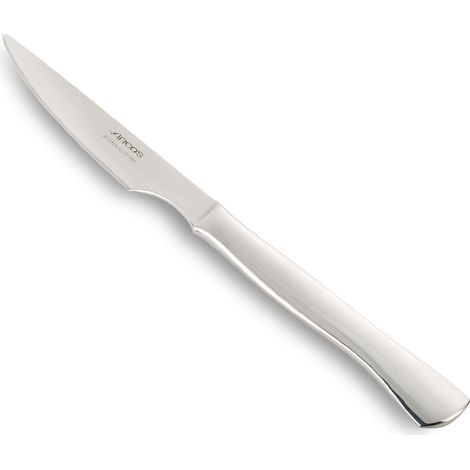 Coltello da bistecca de 110 mm con  bordo liscio - Monoblocco de acciaio inox per tagli precisi de arrosti, costate e bistecche.
