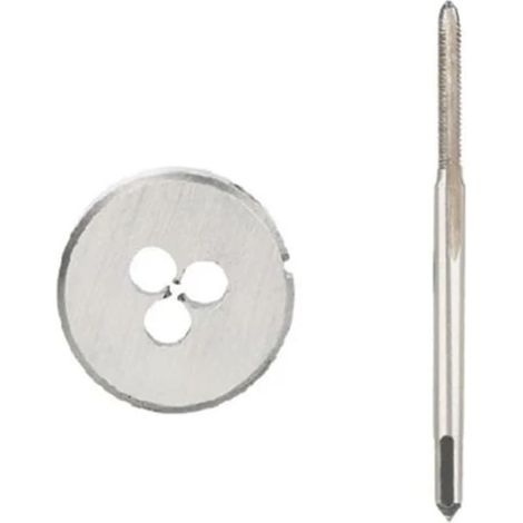 Jeu tarauds et filières 2 pièces M1/2/2,2/2,5/3,5, pour métal (1/4)