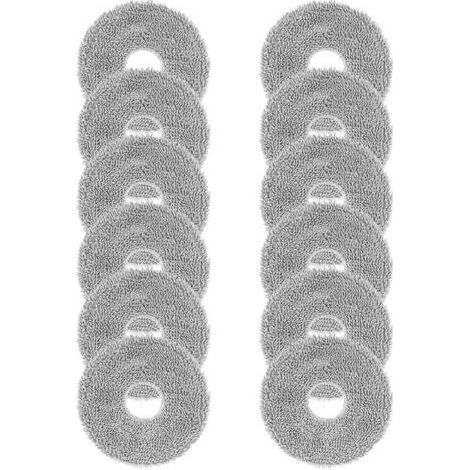 Lot de 24 lingettes pour robot aspirateur Dreame X50 / X40 / L20 Ultra Complete, L50 / L40 / X30 / L10 / L10s Pro Ultra, Xiaomi X20 Pro/Max, accessoire de serpillère en microfibre réutilisable et (1/5)