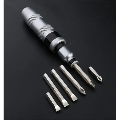 Tournevis à impact 7 pièces - Kit de réparation à double sens de rotation - Outils à main (1/4)