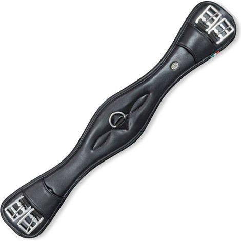 75 cm, Nero: Sottopancia da Dressage in ecopelle modello Ecologic Stendal per cavalli