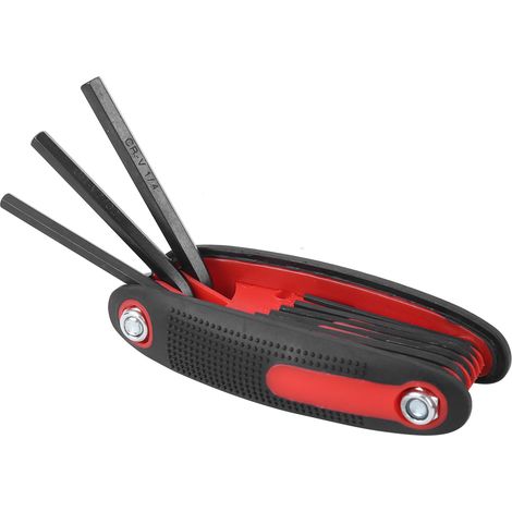 Clé à flèches multifonctionnelle 9 en 1 pour arc composé, en alliage général, rouge (1/5)