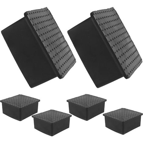 Lot de 6 protections pour pieds de chaises et poteaux de terrasse, pour meubles et meubles. (1/5)