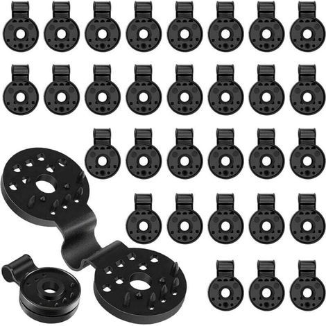 80 clips pour toile de parasol, clips pour filet de parasol, clips de fixation pour toile de parasol, clips spéciaux pour filet de parasol avec trous, adaptés au camping en plein air