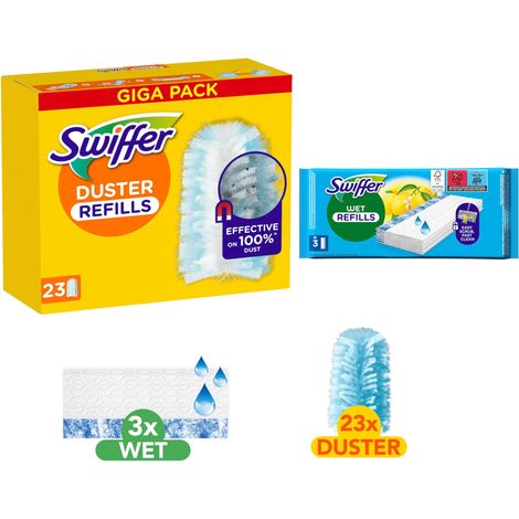 Swiffer Nachfüller Set Komfort Pack 23 Staubmagnet +3 Wischtücher