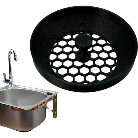 BEBUSINGOTO Colador de desagüe para fregadero, protector de basura antiolores  Antiobstrucción, accesorio de cocina, trampa de pelo reforzada para bañera, lavadero, baño y lavabo (1/5)